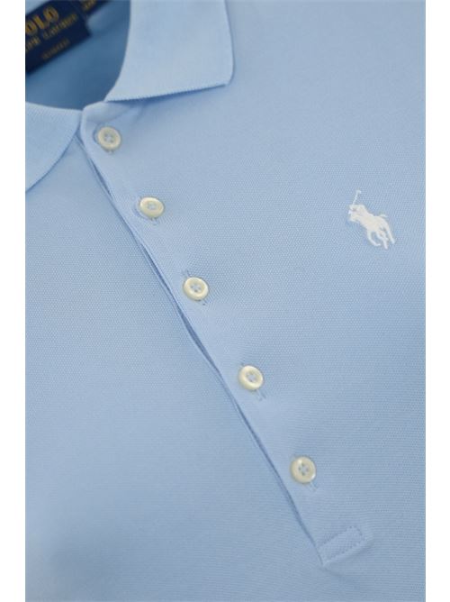 Polo in cotone con logo blu POLO RALPH LAUREN | 211870245023